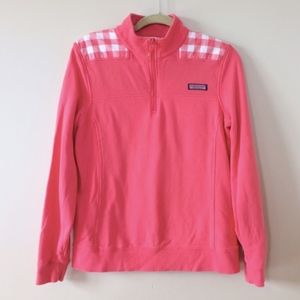 Vineyard Vines gingham coral Shep Shirt